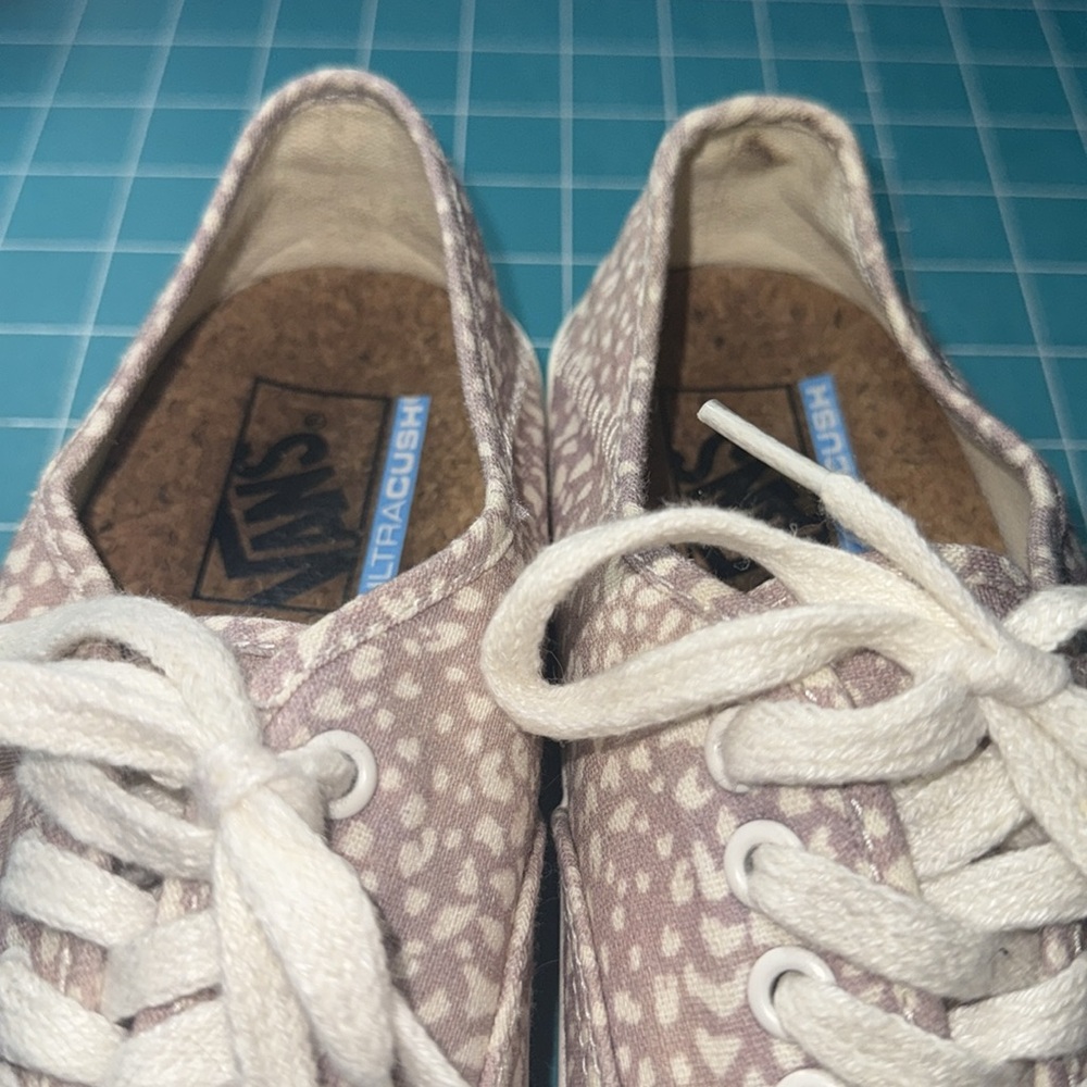 Vans Eco Theory UltraCush Dusty Pink Animal/Etherea Print Skate Shoes Size 9.5 - Picture 3 of 13